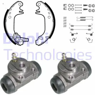 DELPHI KP869 Fren Pabuc Kıtı Arka Peugeot 106 09/91>07/03 E170062