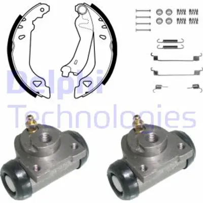 DELPHI KP881 Fren Pabuc Kıtı Arka Fıat Tempra Tıpo / Lancıa Dedra Delta Ypsılon 02/93> 