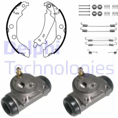 DELPHI KP905 Fren Pabuc Kıtı Arka Peugeot 406 10/95>03/04 42416W