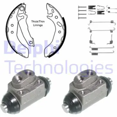 DELPHI KP924 Fren Pabuc Kıtı Arka Ford Escort 01/95> 