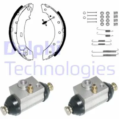 DELPHI KP929 Fren Pabuc Kıtı Arka Cıtroen Saxo Xsara / Peugeot 106 206 306 09/98> 424241 E170066