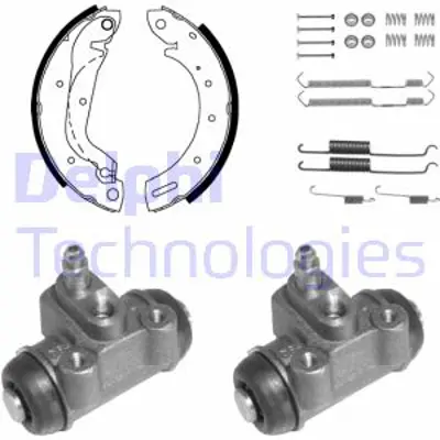 DELPHI KP976 Fren Pabuc Kıtı Arka Ford Maverıck / Nıssan Serena Terrano Vanette Cargo 07/92> 