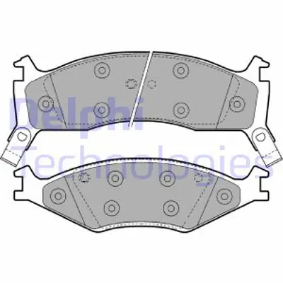 DELPHI LP1021 Fren Balatası On Kıa Retona Sportage 08/94>98 K0453323Z