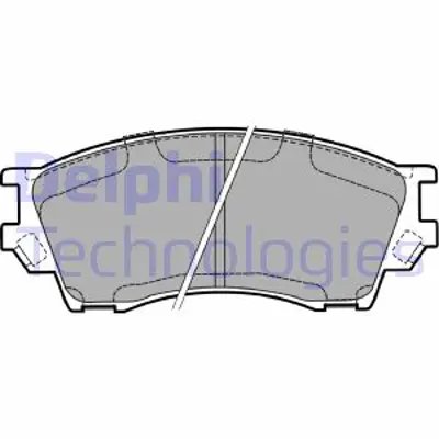 DELPHI LP1063 Fren Balatası On Mazda B2500 Xedos 09/93> TCY73328Z