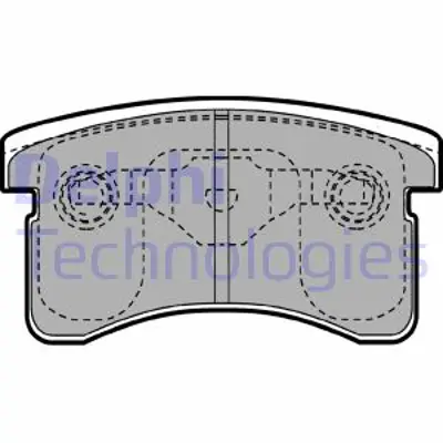 DELPHI LP1141 Fren Balatası Ön Daıhatsu Cuore. Domino / Perodua Nippa 08/90 03/02 449187229000