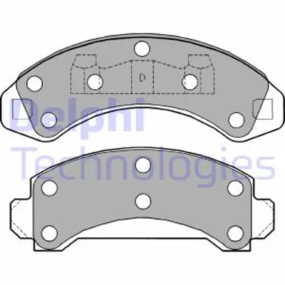 DELPHI LP1173 Arka Fren Balatası Explorer 4.0 V6 U2 93>4.9 V6 96> 4056992