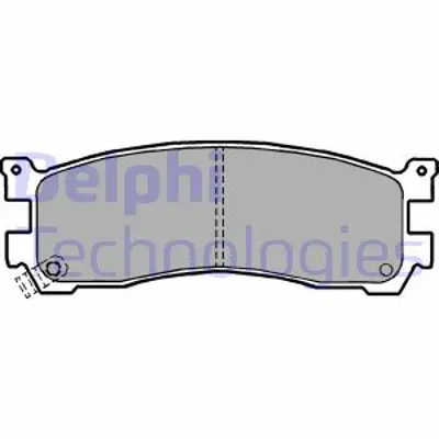 DELPHI LP1189 Fren Balatası Arka Mazda 929. Mpv. Xedos 06/89 TCY72643Z