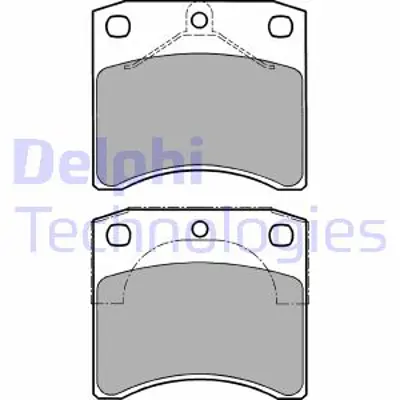 DELPHI LP1206 Fren Balatası On Vw Caravelle Transporter 90> 701698151H