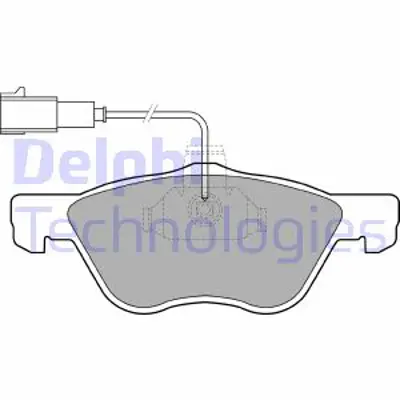 DELPHI LP1408 Fren Balatası On Alfa Romeo 156 166 Gtv / Lancıa K(Kappa) 09/96> 9948095 9951101