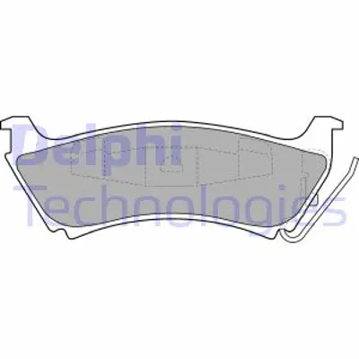 DELPHI LP1501 Fren Balatası Arka Mercedes Ml230 Ml270 Ml320 98>06/05 A1634200420