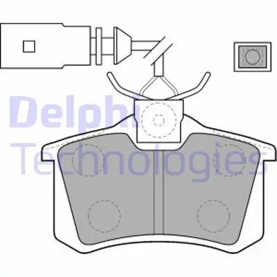 DELPHI LP1556 Fren Balatası Arka Ford Galaxy / Seat Alhambra. Ibiza. Toledo / Vw Sharan 95 8D0698451A YM2J2M008AA