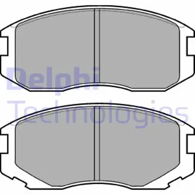 DELPHI LP1594 Fren Balatası Ön Daıhatsu Terios / Mıtsubıshı Colt. Lancer. Mirage / Proton Persona. Persona Compact 449187401 449197507000 MZ690330