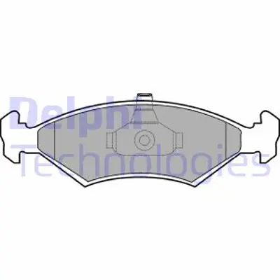 DELPHI LP1604 Fren Balatası On Ford Courıer Fıesta Fıesta Van Puma / Mazda 121 95> 97FU2K021DA 98FX2K021BA