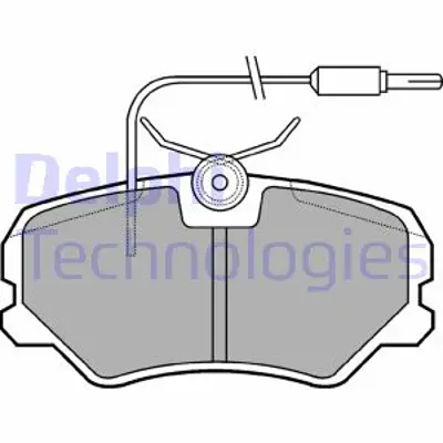 DELPHI LP1606 Fren Balatası Ön Peugeot 306 03/94 04/97 E172009