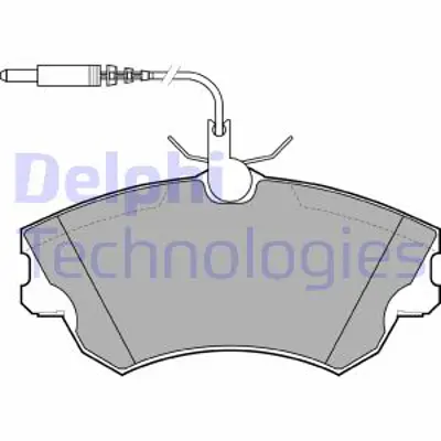 DELPHI LP1614 Fren Balatası On Renault Avantıme 2.0/2.2d/3.0 05/01 - 05/03 Renault Espace 2.2d/3.0 05/98 - 10/02 R 6025407835