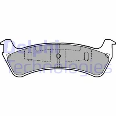 DELPHI LP1635 Arka Fren Balatası Explorer 4.0 V6 U2 93>4.9 V6 96> 4799999 XL2Z2200BA