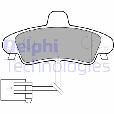 DELPHI LP1683 Fren Balatası Arka Ford Cougar Mondeo 98> XS7J2M008BB