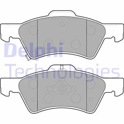 DELPHI LP1693 Fren Balatası On Chrysler Grand Voyager Town And Country Voyager / Dodge Caravan Grand Caravan / 