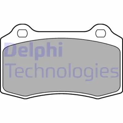 DELPHI LP1700 Arka Balata P208 12 16gti 13 Ds3 10 Volvo S60 I R 2.5t 03-10 V70 Iı 03-10 S-Ytpe Xj 02-09 2M5J2K021BA 30683858 4254C6 6KL698151 MXD2750AA