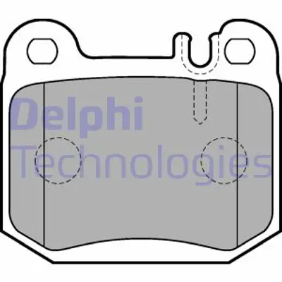 DELPHI LP1705 Fren Balatası Arka  Ml270 Ml320 Ml350 Ml400 Ml430 Ml500 Ml55 01/1998 > 06/2005 A1634201120