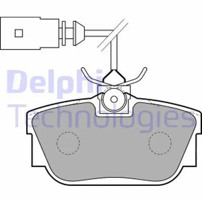 DELPHI LP1733 Fren Balatası Arka Ford Galaxy / Seat Alhambra / Vw Sharan 03/00 7M3698451F YM2J2M008BA