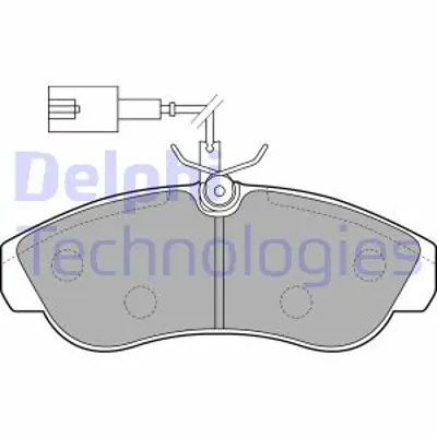 DELPHI LP1749 Fren Balatası On Cıtroen Jumper / Fıat Ducato / Peugeot Boxer 09/99>04/02 425456 9948629 E172348