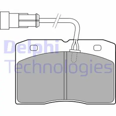 DELPHI LP1775 Fren Balatası On Iveco Daıly 09/96>12/98 1906429