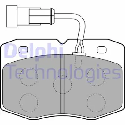 DELPHI LP1776 Fren Balatası On Iveco Daıly 09/96>12/98 9940082