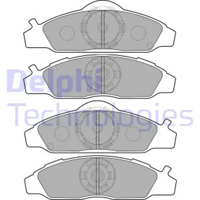 DELPHI LP1817 Fren Balatası On Daewoo Korando Musso / Ssangyong Korando Musso 06/93> 4813005110