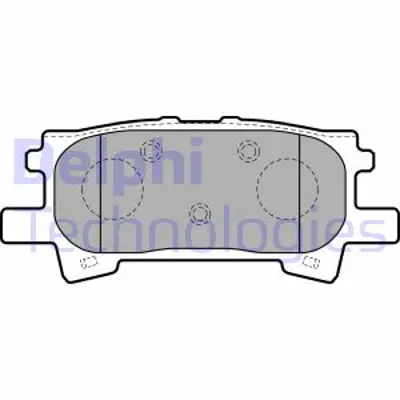 DELPHI LP1820 Fren Balatası Arka Lexus Rx300. Rx350. Rx400h 02/03 446648090