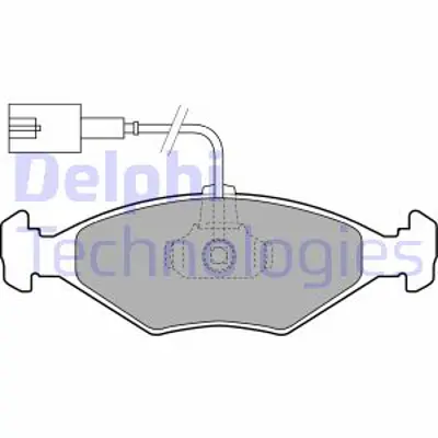 DELPHI LP1855 Fren Balatası On Fıat Palıo 04/98> 9947457 9948037