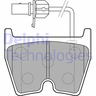 DELPHI LP1856 Fren Balatası On Mercedes S55 Sl55 / Vw Phaeton 06/02> 4B3698151A