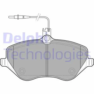 DELPHI LP1891 Fren Balatası On Cıtroen C5 C6 / Peugeot 407 607 12/04> E172314 E172596