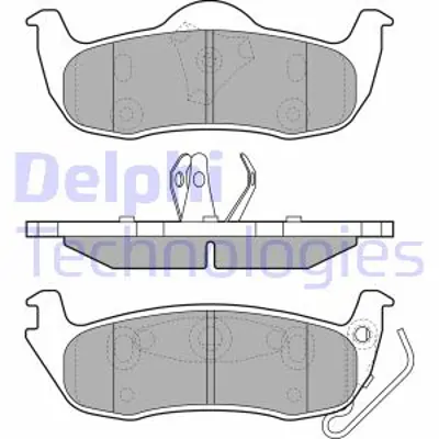 DELPHI LP1975 Arka Fren Balatası Jeep Grand Cherokee Iıı Commander V2010871AC