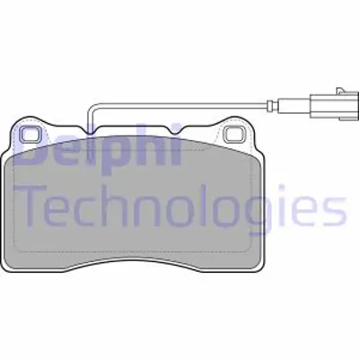 DELPHI LP2045 Fren Balatası On Alfa Romeo 159 Brera Spıder 06> 4605A049 77365266