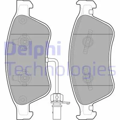 DELPHI LP2072 Fren Balatası Ikaz Fıslı On  A8 S6 S8  Phaeton 06/2003 > 4E0698151J 4E4698151A