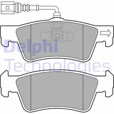 DELPHI LP2086 Fren Balatası Arka Vw Touareg 10/02 7L6698451