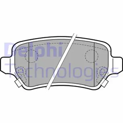 DELPHI LP2188 Arka Fren Balatası Astra G Astra H Merıva A Zafıra B Corsa 93170602