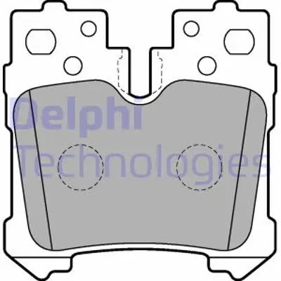 DELPHI LP2214 Fren Balatası Arka Lexus Ls460. Ls600h 08/06 