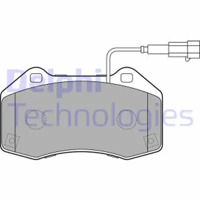 DELPHI LP2280 Fren Balatası On Alfa Romeo Mıto / Fıat Punto Evo 01/10> 77365830