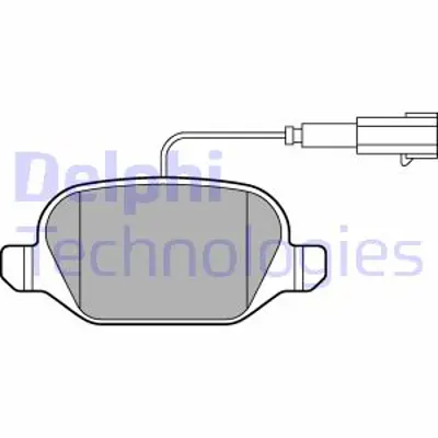 DELPHI LP2302 Fren Balatası Arka Fıat 500 Abarth 07/10 77367241