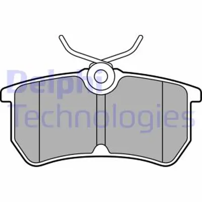 DELPHI LP2480 Arka Fren Balatası Focus 98>05 Fıesta Vı 1,0 / 1,5tdcı / 1,6tı 12 />15 (Dısk) C1BC2M008AC