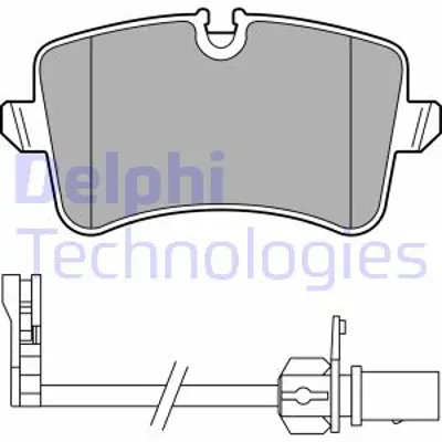 DELPHI LP3681 Arka Fren Balatası Macan 05-2018 95B698451H