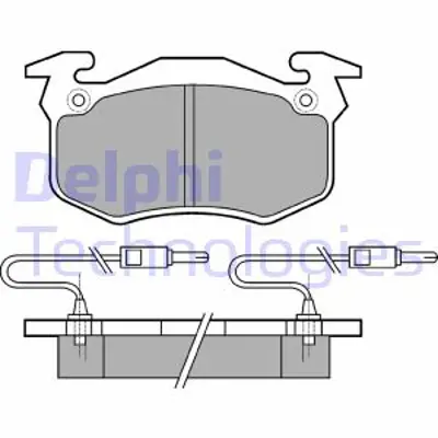 DELPHI LP382 Fren Balatası Ön Cıtroen C15 / Peugeot 309 10/84 11/00 444882