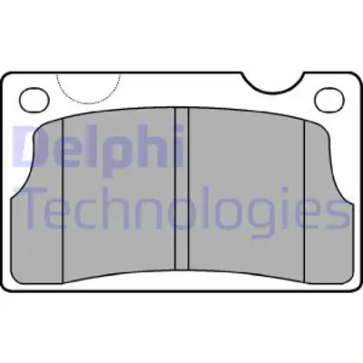 DELPHI LP39 Fren Balatası Ön Volvo 140. 164. 240. 260. P1800 68 94 27589441022 GBP517