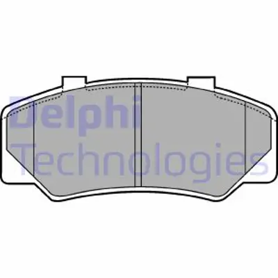 DELPHI LP438 Fren Balatası On Volvo 740 760 780 08/84>12/87 2728277