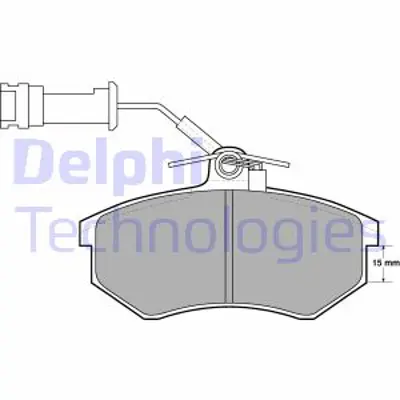 DELPHI LP444 Fren Balatası Ön Audı 80. 90. 100. Coup . Quattro 10/79 06/96 443698151G 8A0698151B