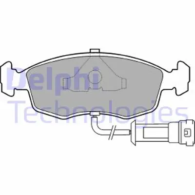 DELPHI LP457 Fren Balatası Ön Ford Escort. Granada. Scorpio. Sierra 82 93 V86AB2K021AB