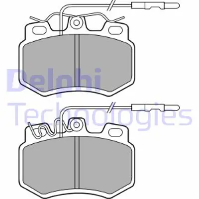 DELPHI LP493 Fren Balatası Ön Cıtroen C15 / Peugeot 205. 205 Van 03/83 E172569 E172596