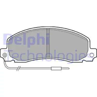 DELPHI LP504 Fren Balatası Ön Opel Arena / Renault Trafic 83 7701203918 9111272